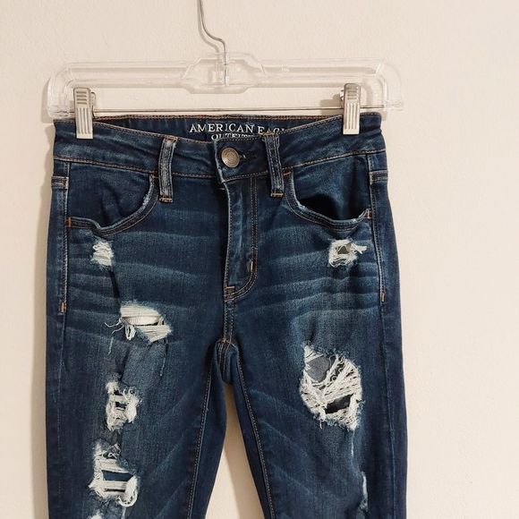 American Eagle super stretch cropped jeggings - Picture 2 of 6